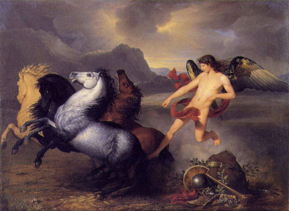 Bnigne Gagneraux, Le gnie de la Paix arrtant les chevaux de Mars, 1794